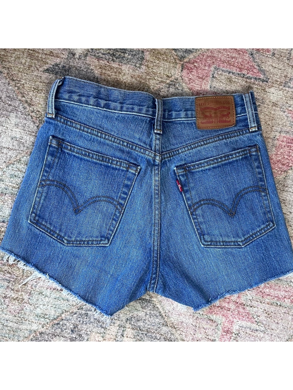 Levi’s White Oak Cone Denim Cutoff Shorts